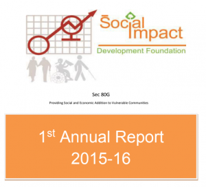 SIDFindia 1st Annual Report 2015 - 16